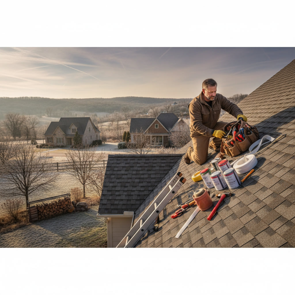 Idalou Texas home exterior prepared for winter with professional handyman services